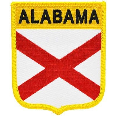 ALABAMA State Shield Embroidered Patch Applique - USA United States of America Patch Craft Supply