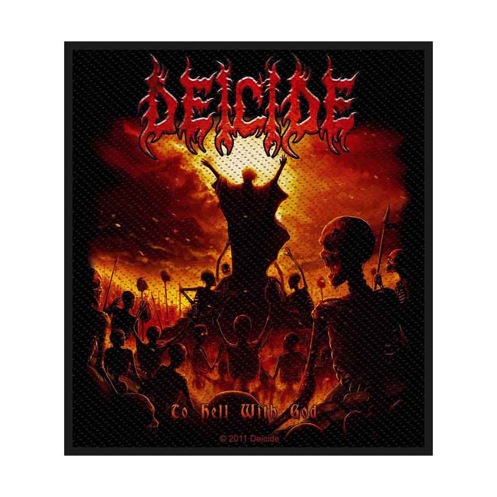 DEICIDE Patch - 3.5x4 Inch - Deicide To Hell With God Album Death Metal Band Embroidered Patch Applique - Officially Licensed