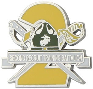 MARINES 2nd Recruit Training Battalion Lapel Pin - United States Marine Corps Pin for Backpack Tie Shirt Trading Button Pinback Craft Supply