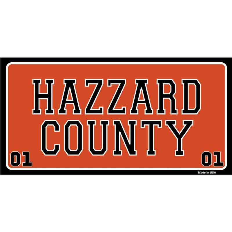 Dukes Of Hazard 01 Hazzard County Sticker Decal - 6x3 Inch - Novelty Rectangle Sticker Decal - Water Resistant Car Truck Window Craft Supply
