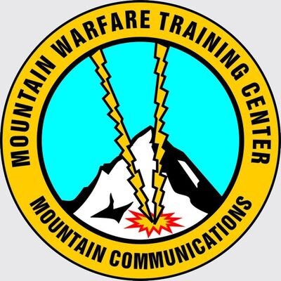 Marines Mountain Warfare Training Center Decal Sticker - Mountain Communications School Decal Car Truck Window Vehicle Military Craft Supply