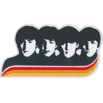 THE BEATLES Curve Portraits Patch - 4.3x2.4 Inch - Beatles Vintage Curve Portraits Album Group Band Embroidered Patch Applique Craft Supply