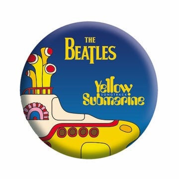 THE BEATLES Yellow Submarine Pinback Button Badge - Ringo Paul George John Yellow Submarine Song Rock Band - Round 1.25" Button Craft Supply