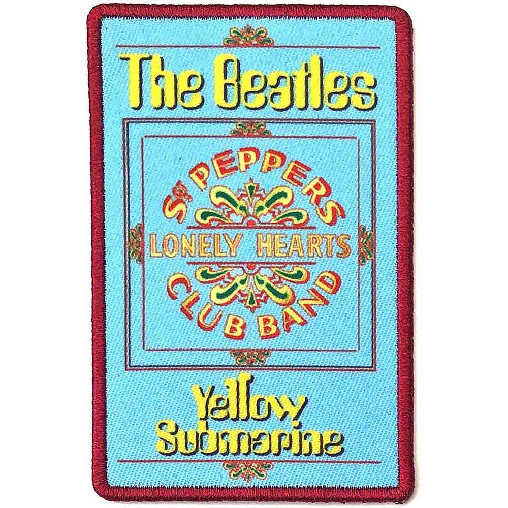 THE BEATLES Patch - 3.5x2.5 Inch - Beatles Yellow Submarine Lonely Hearts Club Embroidered Patch Applique Craft Supply - Officially Licensed