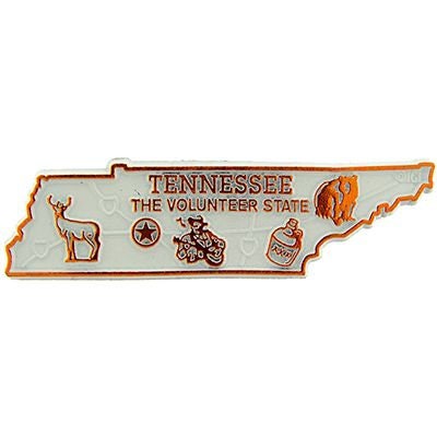 Tennessee State Shaped Magnet - Vintage Map Volunteer State Souvenir Flexible Rubber Magnet for Refrigerator Car Office Home Automotive