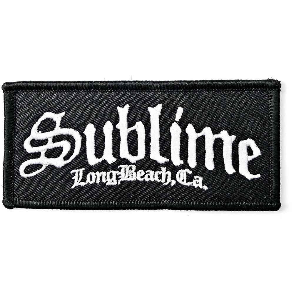 SUBLIME Long Beach Patch - 4x1.75 Inch - Sublime Long Beach California Embroidered Punk Rock Band Patch Applique Craft Supply