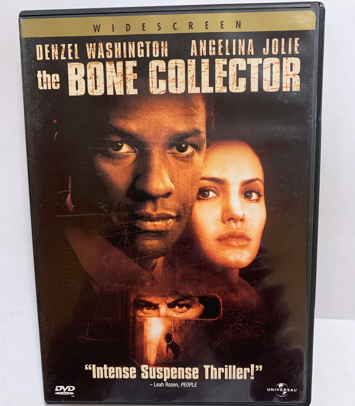 The Bone Collector (DVD, 1999) Denzel Washington, Angelina Jolie Widescreen - Very Good Condition ** Spend 35.00 and get FREE SHIPPING! **