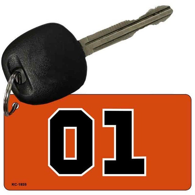 Dukes Of Hazard 01 Key Chain - Classic Television Series! Duke Boys General Lee Metal Keychain key ring keyfob Craft Supply