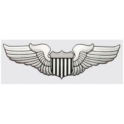 Air Force Pilot Wings USAF Badge Clear Decal Sticker - United States Air Force Insignia Clear Decal Car Truck Window Vehicle Military