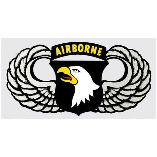 U.S. ARMY 101st Airborne Jump Wings Clear Decal Sticker - United States ARMY Clear Decal For Car Truck Window Vehicle Military Craft Supply
