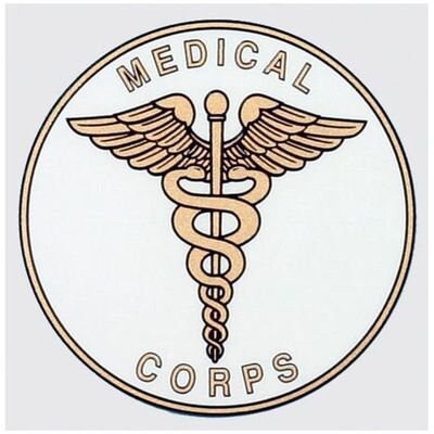 U.S. ARMY Medical Corps Clear Decal Sticker - United States Army Medical Corps Insignia AMEDD Clear Decal Car Truck Window Vehicle Military