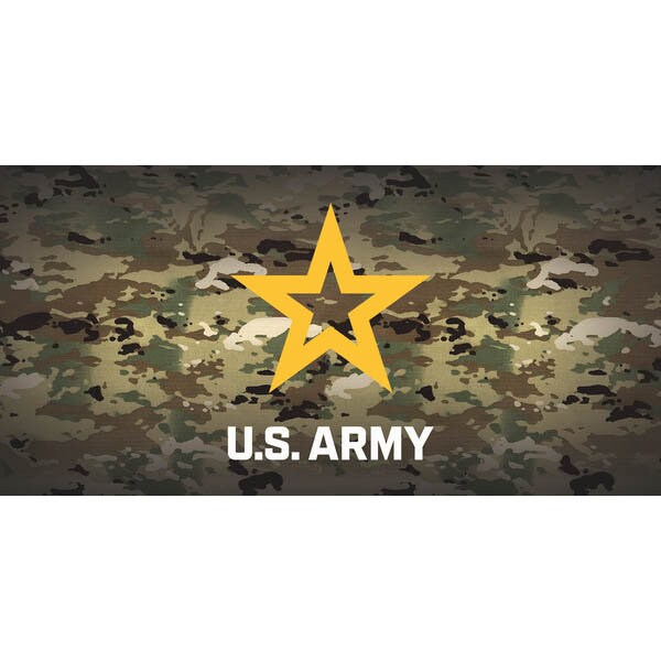 ARMY Camouflage Metal License Plate - United States U.S. ARMY Star Symbol Camo Craft Supply
