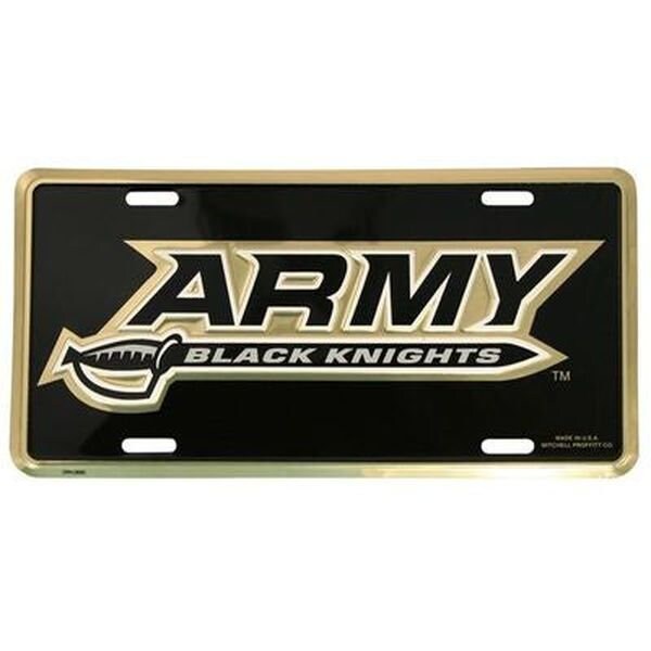 ARMY Black Knights Metal License Plate - United States U.S. ARMY Cadets College Football West Point Craft Supply