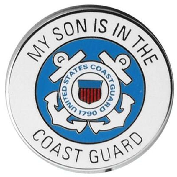 My Son Is In The Coast Guard Lapel Pin - United States Coast Guard Military Enamel Pin for Backpack Tie Shirt Button Pinback Craft Supply