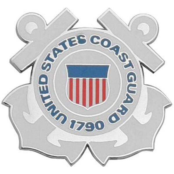 Coast Guard Crest Lapel Pin - USCG United States Coast Guard Large Crest Military Enamel Pin Backpack Tie Shirt Button Pinback Craft Supply