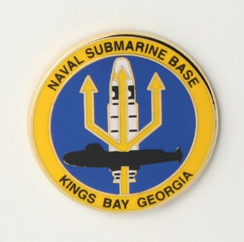 Naval Submarine Base Lapel Pin - USN United States Navy Kings Bay Georgia Military Enamel Pin Backpack Tie Shirt Button Pinback Craft Supply
