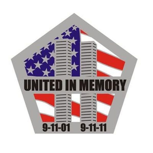 United In Memory 9-11 Lapel Pin - Memorial Pentagon (9/11) Twin Towers American Flag Enamel Pin Backpack Shirt Button Pinback Craft Supply