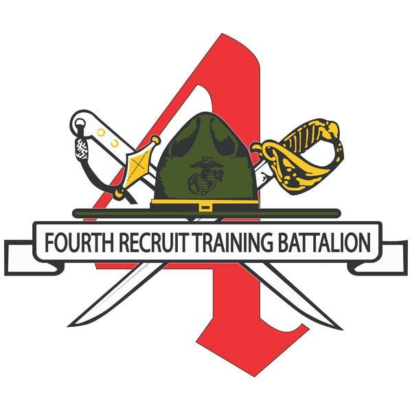 Marines 4th Recruit Training Battalion Decal Sticker - USMC Marine Corps Drill Instructor Decal Car Truck Window Military Craft Supply