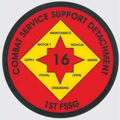 Marines Combat Service Support Detachment 1st Clear Decal Sticker - USMC Marine Corps 1st FSSG Decal Car Truck Window Military Craft Supply