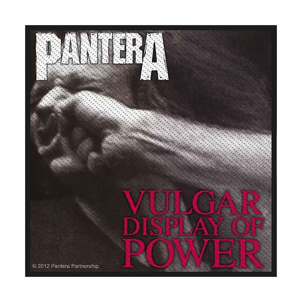 PANTERA Patch - 4x4 Inch - Pantera Vulgar Display Of Power Heavy Metal Band Embroidered Patch Applique Craft Supply - Officially Licensed
