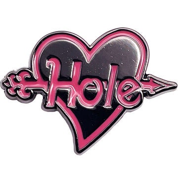 HOLE Lapel Pin - 1.25 Inch - Courtney Love Hole Heart Logo American Rock Band Enamel Lapel Pin Craft Supply