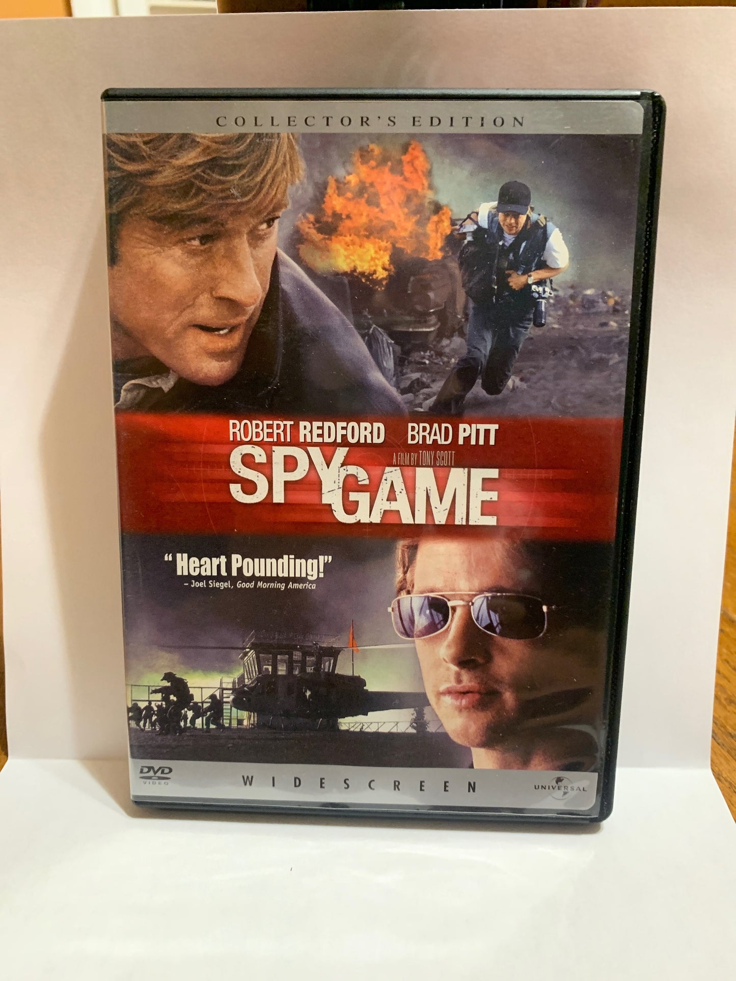 Spy Game (DVD, 2001) Robert Redford, Brad Pitt - Very Good Condition ** Spend 35.00 and get FREE SHIPPING! **