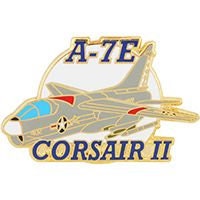 AIR FORCE A-7E Corsair II Lapel Pin - Light Attack Aircraft A-7E Enamel Pin Military Backpack Tie Shirt Trading Button Pinback Craft Supply