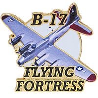 B-17 FLYING FORTRESS Lapel Pin - WWII Bomber Aircraft United States Army - Enamel Pin Backpack Tie Shirt Trading Button Pinback Craft Supply