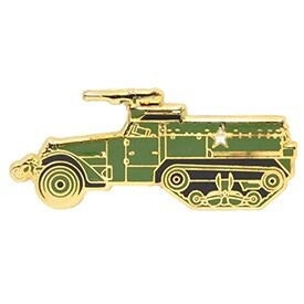 HALF-TRACK Lapel Pin - Military Personnel Vehicle Carrier Tank Army WWII - Enamel Pin Backpack Tie Shirt Trading Button Pinback Craft Supply