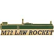 M72 LAW ROCKET Lapel Pin - Grenade Launcher Enamel Lapel Pin Military Army Marines - Backpack Tie Shirt Trading Button Pinback Craft Supply