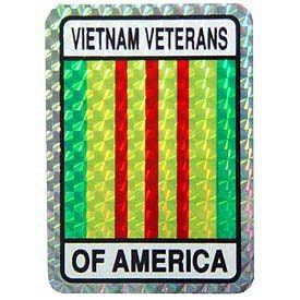 Vietnam Veterans of America Sticker Decal - United States Military Prismatic Rectangle Bumper Sticker Decal Craft Supply