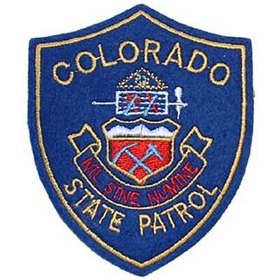 COLORADO STATE PATROL Embroidered Patch - Csp Colorado State Police Trooper Highway Patrol Public Safety - Patch Applique Craft Supply