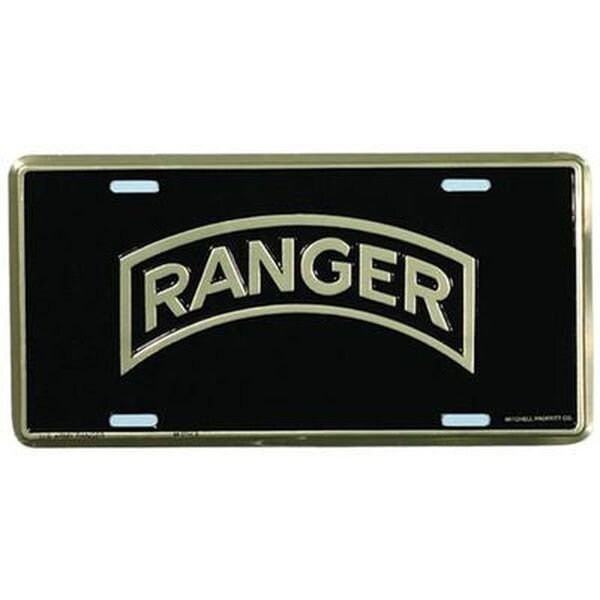 ARMY Ranger Metal License Plate - United States U.S. ARMY Ranger Special Forces Infantry Craft Supply