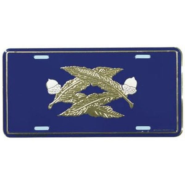 U.S. NAVY Civil Engineer Metal License Plate - United States Naval Civil Engineer Corps (CEC) Insignia Military Craft Supply