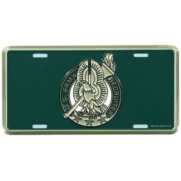 ARMY Recruiter Metal License Plate - United States U.S. ARMY Basic Recruiter Identification Badge Craft Supply