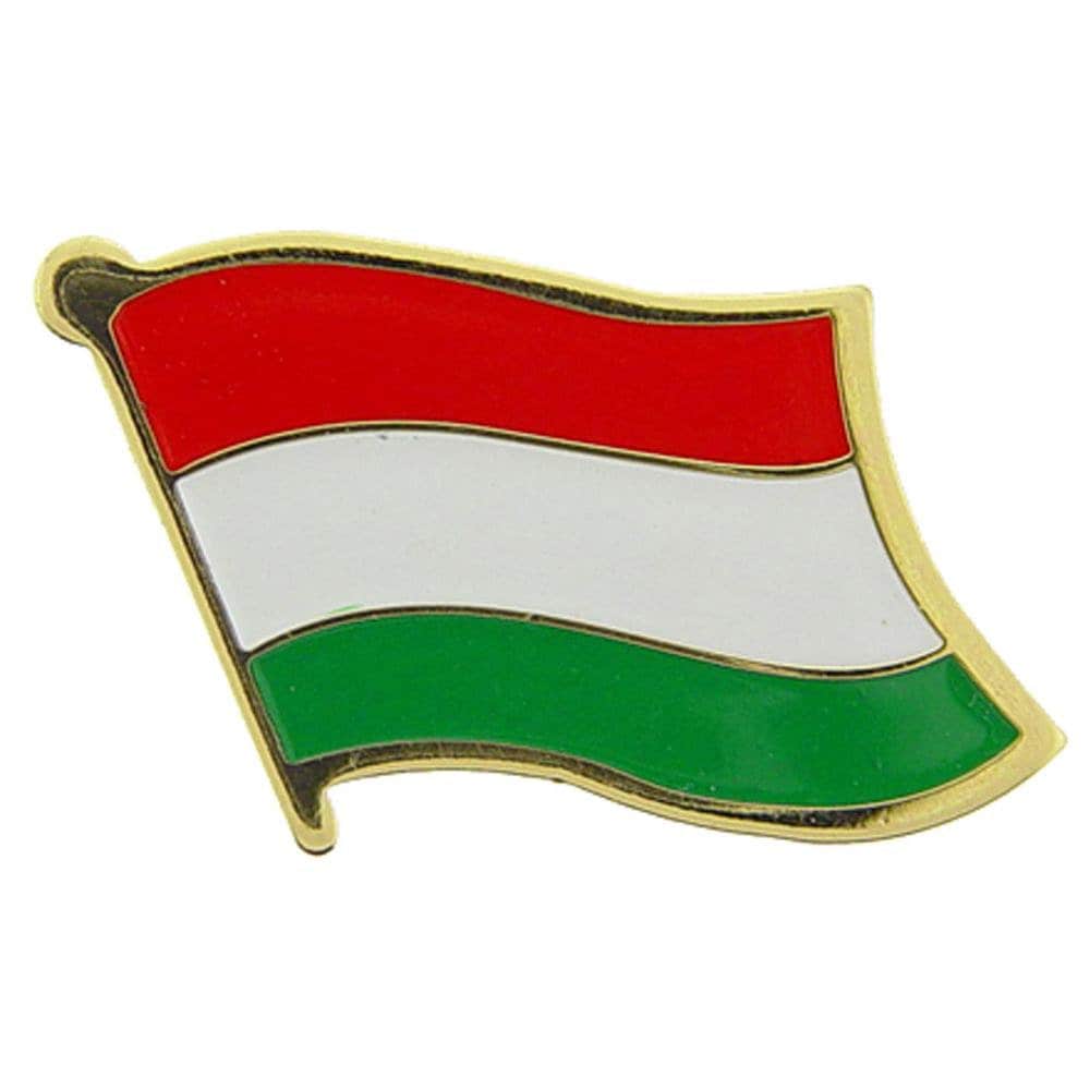HUNGARY Flag Lapel Pin - Country Flag Enamel Pin for Backpack Tie Shirt Button Pinback Lapel Pin