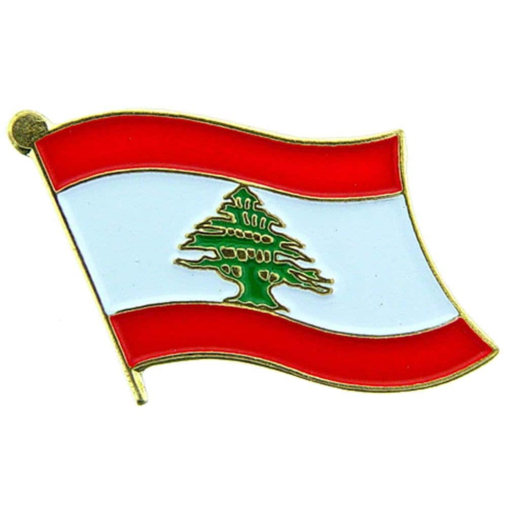 LEBANON Flag Lapel Pin - Country Flag Enamel Pin for Backpack Tie Shirt Button Pinback Lapel Pin