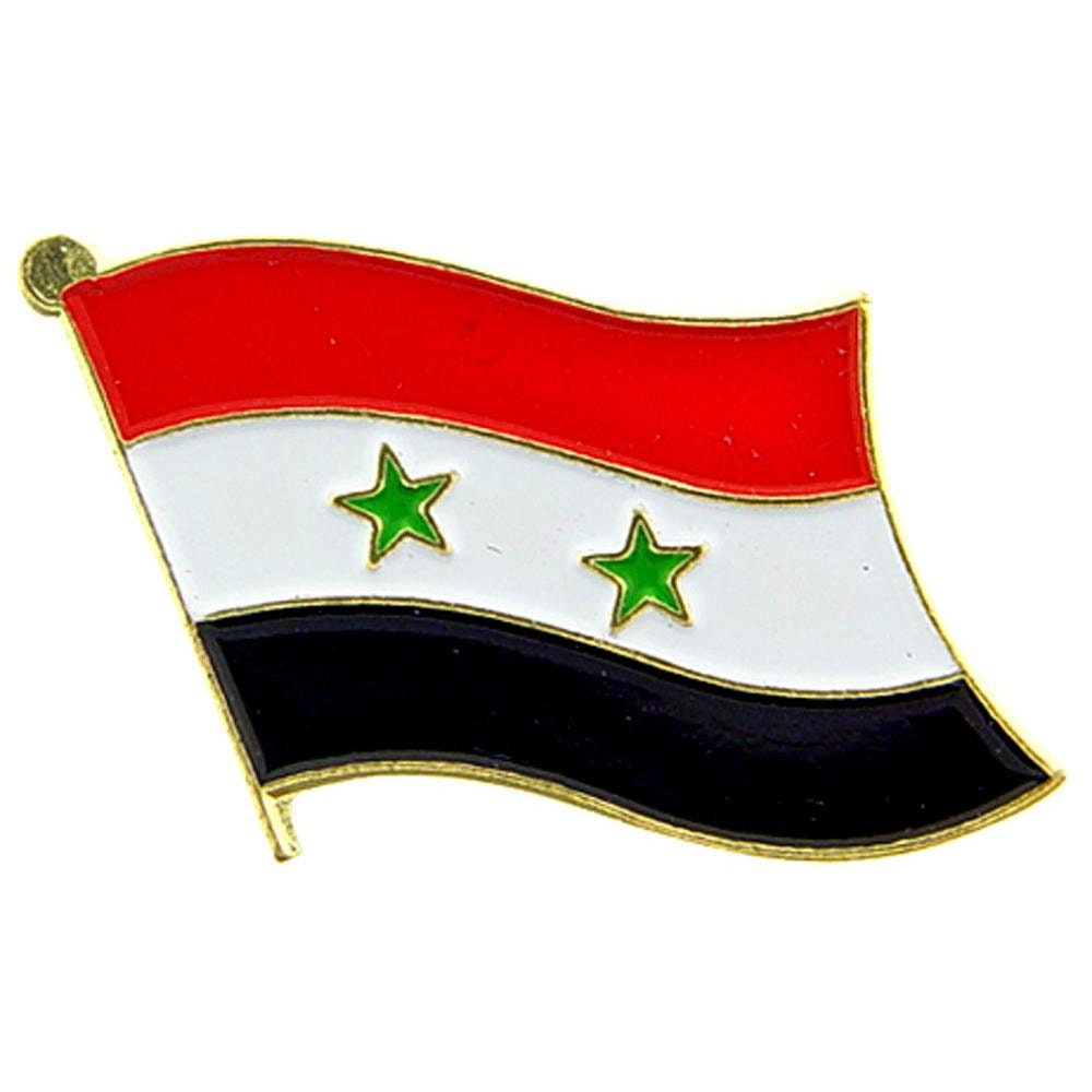 SYRIA Flag Lapel Pin - Country Flag Enamel Pin for Backpack Tie Shirt Button Pinback Lapel Pin