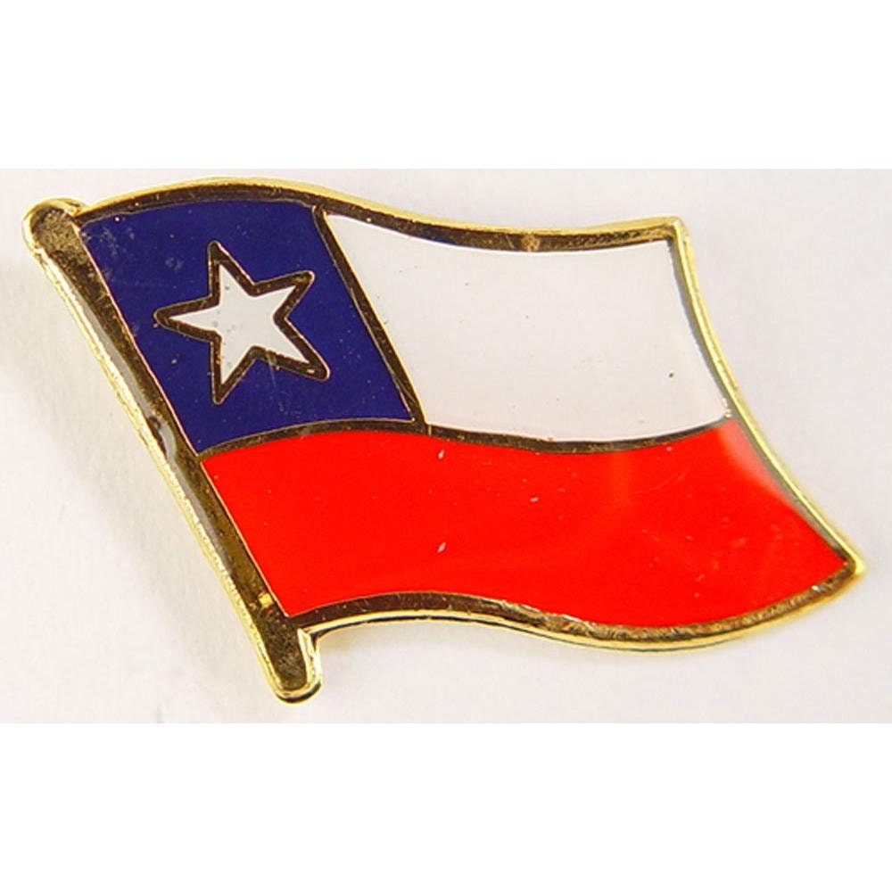 CHILE Flag Lapel Pin - Country Flag Enamel Pin for Backpack Tie Shirt Button Pinback Lapel Pin
