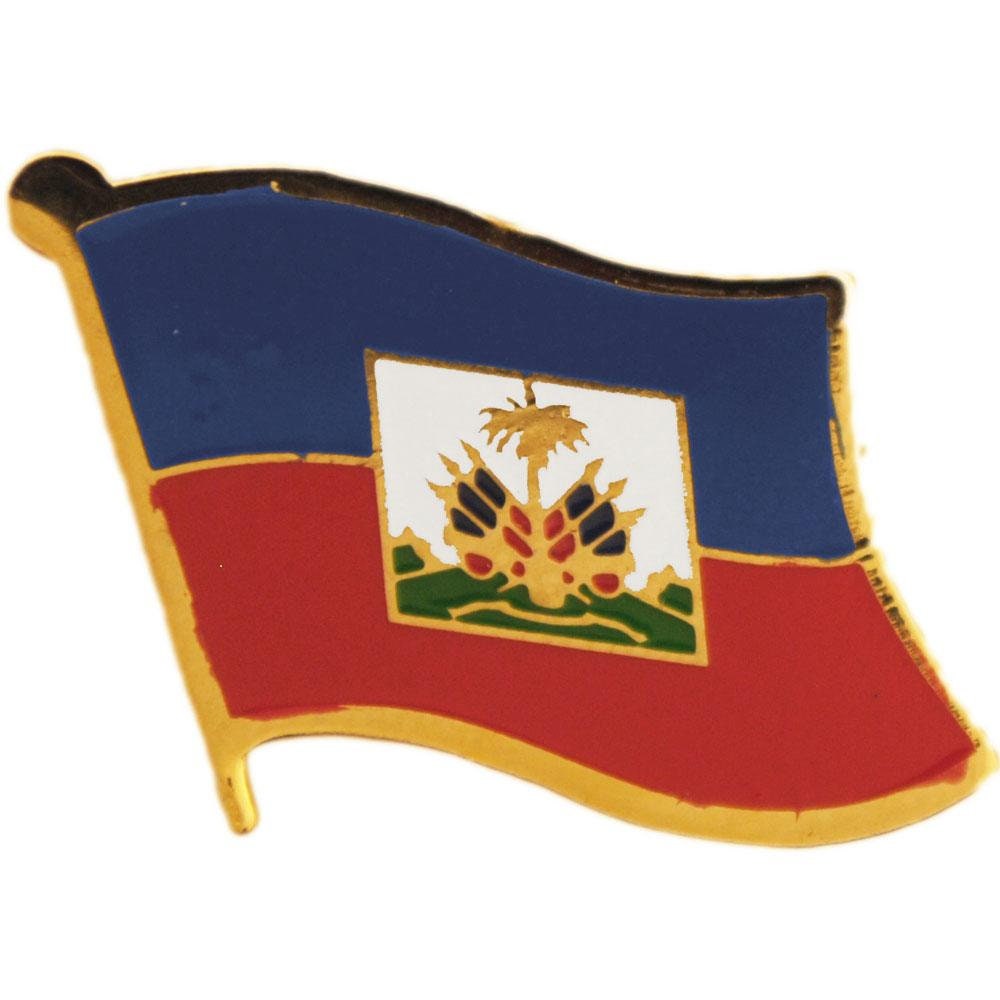 HAITI Flag Lapel Pin - Country Flag Enamel Pin for Backpack Tie Shirt Button Pinback Lapel Pin
