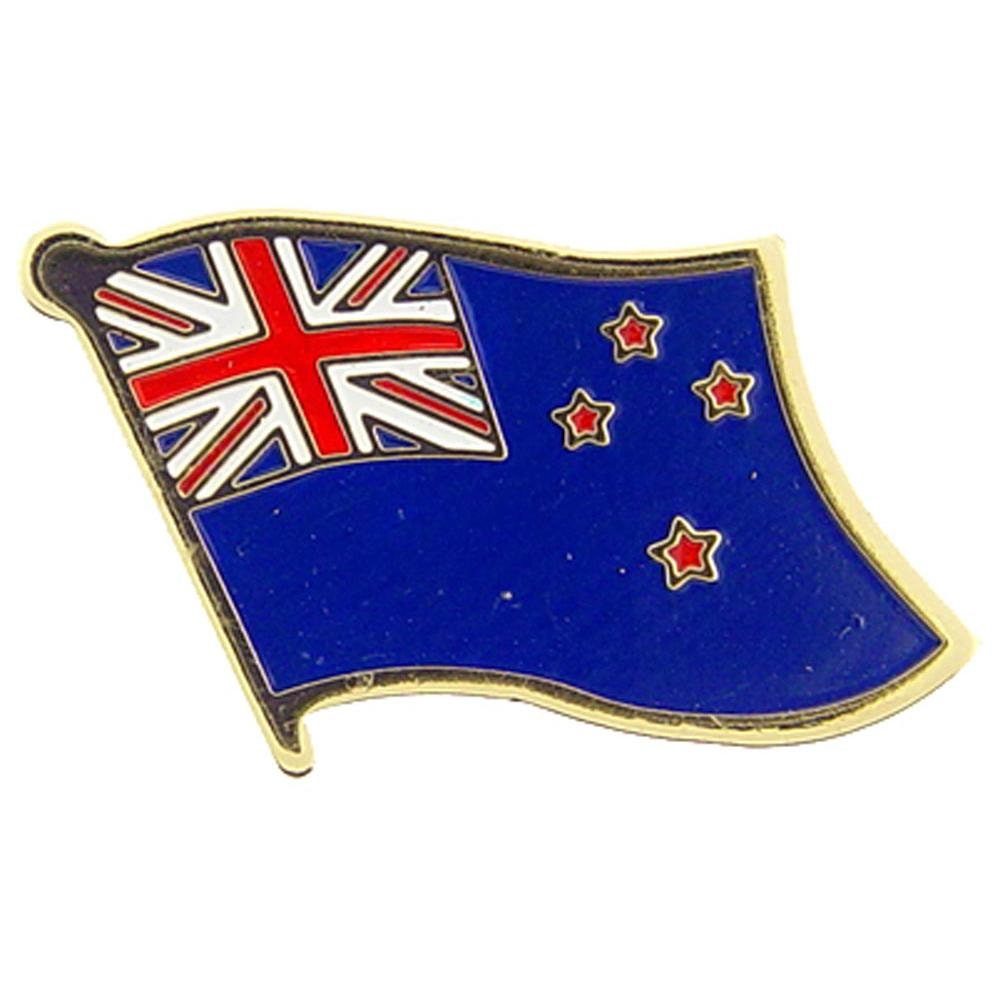 NEW ZEALAND Flag Lapel Pin - Country Flag Enamel Pin for Backpack Tie Shirt Button Pinback Lapel Pin