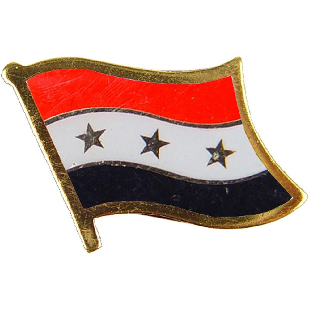 IRAQ Flag Lapel Pin - Country Flag Enamel Pin for Backpack Tie Shirt Button Pinback Lapel Pin