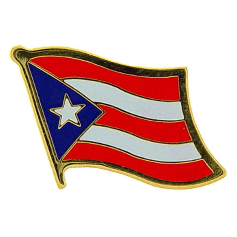 PUERTO RICO Flag Lapel Pin - Flag Enamel Pin for Backpack Tie Shirt Button Pinback Lapel Pin