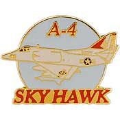 A-4 SKYHAWK Lapel Pin - Attack Aircraft United States Navy USN - Enamel Pin Backpack Tie Shirt Trading Button Pinback Craft Supply
