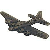 B-17 FLYING FORTRESS Pewter Lapel Pin - Bomber Aircraft United States Army - Pin Backpack Tie Shirt Trading Button Pinback Craft Supply