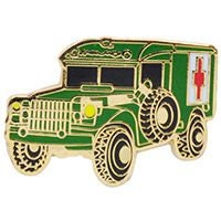 MILITARY ABULANCE Lapel Pin - Medical United States Army Medic Military - Enamel Pin Backpack Tie Shirt Trading Button Pinback Craft Supply