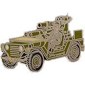 JEEP M151 Lapel Pin - With Rocket Launcher Military Truck Army Marines - Enamel Pin Backpack Tie Shirt Trading Button Pinback Craft Supply