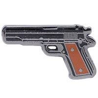38 Cal Pistol Lapel Pin - Gun 38 Caliber Handgun - Enamel Pin Backpack Tie Shirt Trading Button Pinback Craft Supply