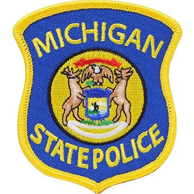 MICHIGAN State Police Embroidered Patch - Michigan State Troopers Police Highway Patrol - Patch Applique Craft Supply