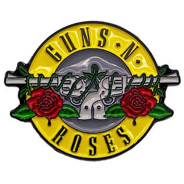 GUNS N ROSES Lapel Pin - 1.25 Inch - Axl Rose Slash Guns N Roses Bullet Rock Band Logo Craft Supply